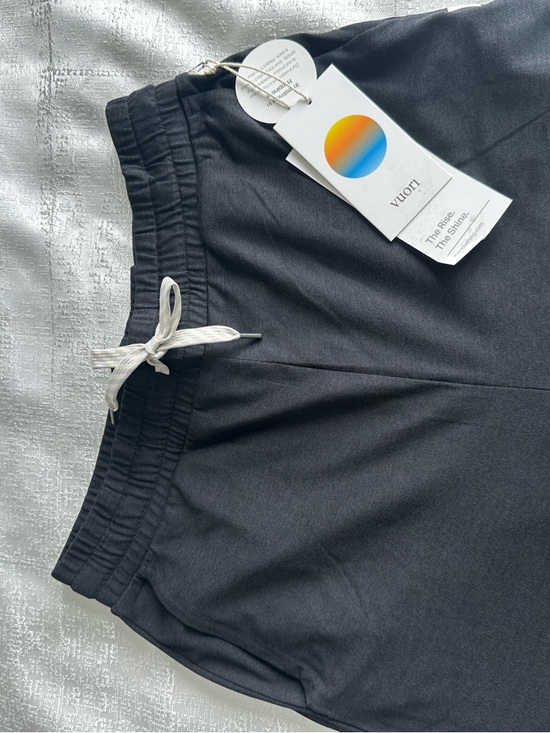 Vuori Pants - Vuori Black Joggers with White Drawstring